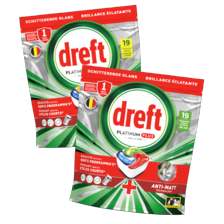 Dreft Platinum+ vaatwascapsules